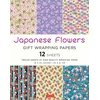 KNYGA Tuttle Tuttle Studio Japanese Flowers Gift Wrapping Papers - 12 sheets