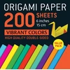 KNYGA Tuttle Tuttle Studio Origami Paper 200 sheets Vibrant Colors 6" (15 cm)