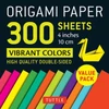 KNYGA Tuttle Tuttle Studio Origami Paper 300 sheets Vibrant Colors 4" (10 cm)