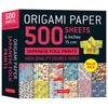 KNYGA Tuttle Tuttle Studio Origami Paper 500 sheets Japanese Folk Prints 6" (15 cm)