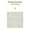 KNYGA WRIGHT Praiseworthy
