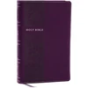 KNYGA Zondervan NKJV Personal Size Large Print Bible with 43,000 Cross References, Violetinė Leathersoft, Raudona Letter, Comfort Print