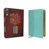 KNYGA Zondervan NKJV, Teen Study Bible, Leathersoft, Teal, Comfort Print
