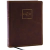KNYGA Zondervan Prayer Bible: Pray God’s Word Cover to Cover (NKJV, Brown Leathersoft, Raudona Letter, Comfort Print)