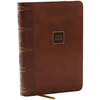 KNYGA Zondervan Publishing KJV Holy Bible: Compact with 43,000 Cross References, Brown Leathersoft, Raudona Letter, Comfort Print: King James Version