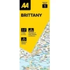 KNYGA Bookshop AA Road Map Brittany