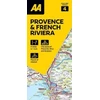 KNYGA Bookshop AA Road Map Provence &amp; French Riviera