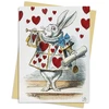 KNYGA Bookshop Alice in Wonderland: Baltas Rabbit Greeting Card Pack