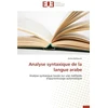 KNYGA Bookshop Analyse Syntaxique de la Langue Arabe