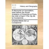 KNYGA Bookshop discourse on inoculation, read before the Royal Academy of Sciences at Paris, the 24th of April 1754. By Mr. la Condamine. ...