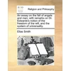KNYGA Bookshop Essay on the Fall of Angels and Men; With Remarks on Dr. Edwards's Notion of the Freedom of the Will, and the System of Universality.