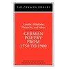 KNYGA Bookshop German Poetry from 1750 to 1900: Goethe, Holderlin, Nietzsche and others