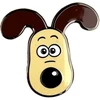 KNYGA Bookshop Gromit Head Pin Badge