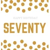 KNYGA Bookshop Happy 70th Birthday Guest Book (Hardcover)