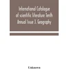 KNYGA Bookshop International catalogue of scientific literature Tenth Annual Issue J. Geography