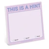 KNYGA Bookshop Knock Knock This Is a Hint Sticky Note (Pastel Version)