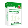 KNYGA Cgp Books 11+ CEM Revision Question Cards: Verbal Reasoning Vocabulary - Ages 10-11