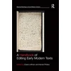 KNYGA Claire Loffman Handbook of Editing Early Modern Texts