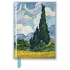 KNYGA Flame Tree Studio Vincent Van Gogh: Wheat Field with Cypresses (Foiled Pocket Journal)
