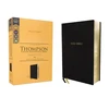 KNYGA Frank Charles Thompson KJV, Thompson Chain-Reference Bible, Handy Size, European Bonded Leather, Juodas, Raudona Letter, Comfort Print