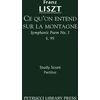 KNYGA Franz Liszt Ce qu'on entend sur la montagne, S.95
