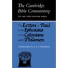 KNYGA G. H. P. Thompson Letters of Paul to the Ephesians to the Colossians and to Philemon