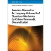 KNYGA G Merle Solution Manual to Accompany Volume II of Quantum Mechanics by Cohen-Tannoudji, Diu and Laloe