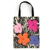 KNYGA Galison Warhol Flowers Canvas Tote Bag - Rožinė