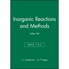 KNYGA Jerold J Zuckerman Inorganic Reactions and Methods, Cumulative Index