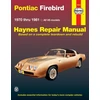 KNYGA John Haynes Pontiac Firebird (70 - 81)