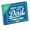 KNYGA Knock Knock What I Love about Dad Book Fill in the Love Fill-in-the-Blank Book &amp; Gift Journal