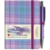 KNYGA MINI &amp; PEN 10.5CM x 7CM Waverley S.T. (S): Romance Mini with Pen Pocket Genuine Tartan Cloth Commonplace Notebook