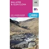 KNYGA Ordnance Survey Ballater, Glen Clova
