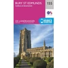 KNYGA Ordnance Survey Bury St Edmunds, Sudbury &amp; Stowmarket
