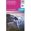 KNYGA Ordnance Survey Dorchester &amp; Weymouth, Cerne Abbas &amp; Bere Regis