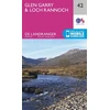 KNYGA Ordnance Survey Glen Garry &amp; Loch Rannoch