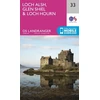 KNYGA Ordnance Survey Loch Alsh, Glen Shiel &amp; Loch Hourn