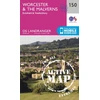 KNYGA Ordnance Survey Worcester &amp; the Malverns, Evesham &amp; Tewkesbury