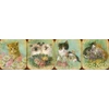 KNYGA Peony Press Staff Pocket Note Set of 4 Mini-pads: Vintage Kittens