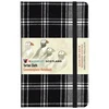KNYGA POCKET 9CM x 14CM Waverley S.T. (M): Juodas &amp; Baltas Pocket Genuine Tartan Cloth Commonplace Notebook