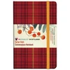 KNYGA POCKET 9CM x 14CM Waverley S.T. (M): Rowanberry Pocket Genuine Tartan Cloth Commonplace Notebook
