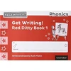 KNYGA Ruth Miskin Read Write Inc. Phonics: Get Writing! Raudona Ditty Book 1 Pack of 10