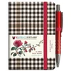KNYGA Waverley Scotland Raudona, Raudona Rose Tartan Notebook (mini with pen) (Burns check tartan)