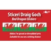 KNYGA Y Lolfa Sticeri Ddraig Goch / Raudona Dragon Stickers