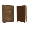 KNYGA Bookshop NASB, Thinline Bible, Genuine Leather, Buffalo, Brown, Raudona Letter, 1995 Text, Comfort Print