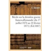KNYGA Bookshop Recits Sur La Derniere Guerre Franco-Allemande (Du 17 Juillet 1870 Au 10 Fevrier 1871)