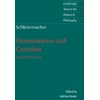 KNYGA Bookshop Schleiermacher: Hermeneutics and Criticism