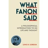 KNYGA Bookshop What Fanon Said