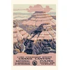 KNYGA Found Image Press Vintage Journal Grand Canyon National Park Travel Poster