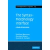 KNYGA Matthew Baerman Syntax-Morphology Interface